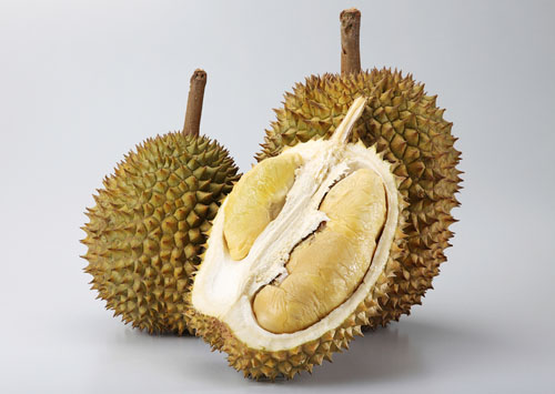 two whole durians and one half durian